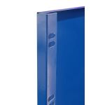 Vollblech-Seitenblende, 90 x 1250 x 600 mm (H x T), RAL 5010 enzianblau