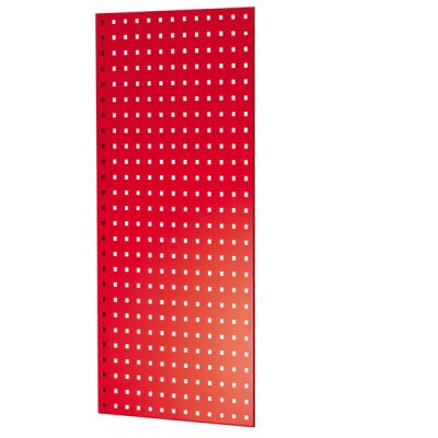 Lochplatten-Seitenblende, 1.000 x 500 mm (H x T), für MULTIplus Fachbodenregale Stecksystem, RAL 3000 feuerrot
