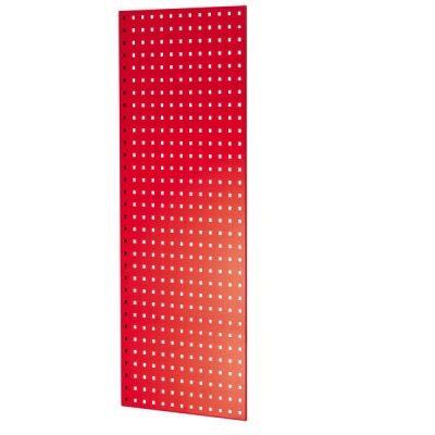 Lochplatten-Seitenblende, 1.250 x 500 mm (H x T), für MULTIplus Fachbodenregale Stecksystem, RAL 3000 feuerrot