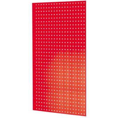 Lochplatten-Seitenblende, 1.250 x 800 mm (H x T), für MULTIplus Fachbodenregale Stecksystem, RAL 3000 feuerrot