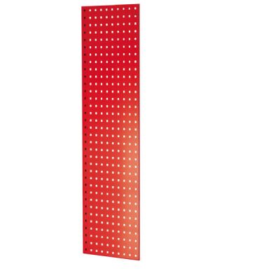 Lochplatten-Seitenblende, 1.300 x 400 mm (H x T), für MULTIplus Fachbodenregale Stecksystem, RAL 3000 feuerrot