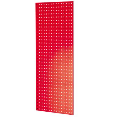 Lochplatten-Seitenblende, 1.300 x 600 mm (H x T), für MULTIplus Fachbodenregale Stecksystem, RAL 3000 feuerrot