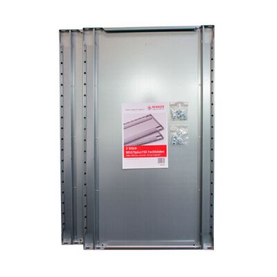 2er-Pack-Zusatz-Fachboden MULTIplus150 1000 x 600, verzinkt, inkl. 8 Fachbodenträgern