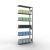 Anbauregal, Fachbodenregal Stecksystem MULTIplus85, 2500 x 1000 x 300 mm (HxBxT), 6 Fachböden, Kreuzstrebe, verzinkt