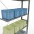 Anbauregal, Fachbodenregal Stecksystem MULTIplus85, 3000 x 1000 x 300 mm (HxBxT), 7 Fachböden, Kreuzstrebe, verzinkt