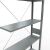 Anbauregal, Fachbodenregal Stecksystem MULTIplus85, 3000 x 1000 x 300 mm (HxBxT), 7 Fachböden, Kreuzstrebe, verzinkt