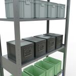 Grundregal, Fachbodenregal Stecksystem MULTIplus85, 2500 x 1000 x 400 mm (HxBxT), 6 Fachböden, Kreuzstrebe, verzinkt