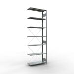 Anbauregal, Fachbodenregal Stecksystem MULTIplus85, 3000...