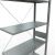 Anbauregal, Fachbodenregal Stecksystem MULTIplus85, 3000 x 1000 x 400 mm (HxBxT), 7 Fachböden, Kreuzstrebe, verzinkt