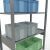 Grundregal, Fachbodenregal Stecksystem MULTIplus85, 2500 x 1000 x 500 mm (HxBxT), 6 Fachböden, Kreuzstrebe, verzinkt