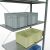 Anbauregal, Fachbodenregal Stecksystem MULTIplus85, 3000 x 1000 x 500 mm (HxBxT), 7 Fachböden, Kreuzstrebe, verzinkt