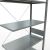 Anbauregal, Fachbodenregal Stecksystem MULTIplus85, 3000 x 1000 x 500 mm (HxBxT), 7 Fachböden, Kreuzstrebe, verzinkt