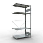 Anbauregal, Fachbodenregal Stecksystem MULTIplus85, 2000...