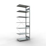 Anbauregal, Fachbodenregal Stecksystem MULTIplus85, 3000...
