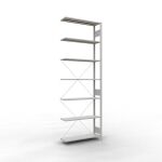 Anbauregal, Fachbodenregal Stecksystem MULTIplus85, 3000...
