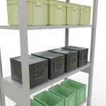 Grundregal, Fachbodenregal Stecksystem MULTIplus85, 2500 x 1000 x 400 mm (HxBxT), 6 Fachböden, Kreuzstrebe, RAL 7035 lichtgrau