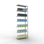 Anbauregal, Fachbodenregal Stecksystem MULTIplus85, 3000...