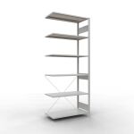 Anbauregal, Fachbodenregal Stecksystem MULTIplus85, 2500...