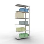 Anbauregal, Fachbodenregal Stecksystem MULTIplus85, 2500...
