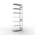 Anbauregal, Fachbodenregal Stecksystem MULTIplus85, 3000...
