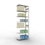 Anbauregal, Fachbodenregal Stecksystem MULTIplus85, 3000...