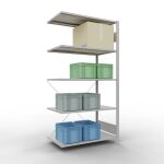 Anbauregal, Fachbodenregal Stecksystem MULTIplus85, 2000...