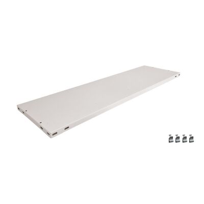 Zusatz-Fachboden MULTIplus85 1000 x 300, RAL 7035, inkl. 4 Fachbodenträgern