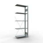 Anbauregal, Fachbodenregal Stecksystem MULTIplus150, 2000...
