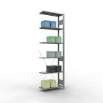 Anbauregal, Fachbodenregal Stecksystem MULTIplus150, 2500...