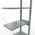Anbauregal, Fachbodenregal Stecksystem MULTIplus150, 2500 x 750 x 400 mm (HxBxT), 6 Fachböden, Kreuzstrebe, verzinkt