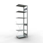 Anbauregal, Fachbodenregal Stecksystem MULTIplus150, 2500...