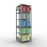 Grundregal, Fachbodenregal Stecksystem MULTIplus150, 2500...