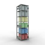 Grundregal, Fachbodenregal Stecksystem MULTIplus150, 3000...