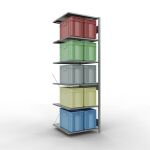 Anbauregal, Fachbodenregal Stecksystem MULTIplus150, 2500...