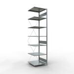 Anbauregal, Fachbodenregal Stecksystem MULTIplus150, 3000...