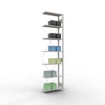 Anbauregal, Fachbodenregal Stecksystem MULTIplus150, 3000...