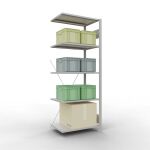 Anbauregal, Fachbodenregal Stecksystem MULTIplus150, 2000...