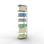 Anbauregal, Fachbodenregal Stecksystem MULTIplus150, 3000...
