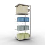 Anbauregal, Fachbodenregal Stecksystem MULTIplus150, 2000...