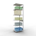 Anbauregal, Fachbodenregal Stecksystem MULTIplus150, 2500...