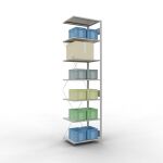 Anbauregal, Fachbodenregal Stecksystem MULTIplus150, 3000...
