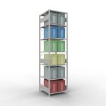Grundregal, Fachbodenregal Stecksystem MULTIplus150, 3000...