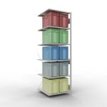 Anbauregal, Fachbodenregal Stecksystem MULTIplus150, 2500...