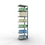 Anbauregal, Fachbodenregal Stecksystem MULTIplus150, 3000...