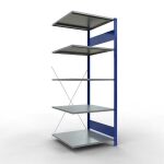 Anbauregal, Fachbodenregal Stecksystem MULTIplus150, 2000...