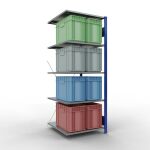 Anbauregal, Fachbodenregal Stecksystem MULTIplus150, 2000...