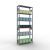 Grundregal, Fachbodenregal Stecksystem MULTIplus150, 2500 x 1000 x 300 mm (HxBxT), 6 Fachböden, Kreuzstrebe, verzinkt