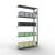 Anbauregal, Fachbodenregal Stecksystem MULTIplus150, 2000 x 1000 x 300 mm (HxBxT), 5 Fachböden, Kreuzstrebe, verzinkt