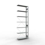 Anbauregal, Fachbodenregal Stecksystem MULTIplus150, 3000...