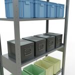 Grundregal, Fachbodenregal Stecksystem MULTIplus150, 2500 x 1000 x 400 mm (HxBxT), 6 Fachböden, Kreuzstrebe, verzinkt